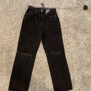 NWT express true black modern straight leg super high rise. 6r.